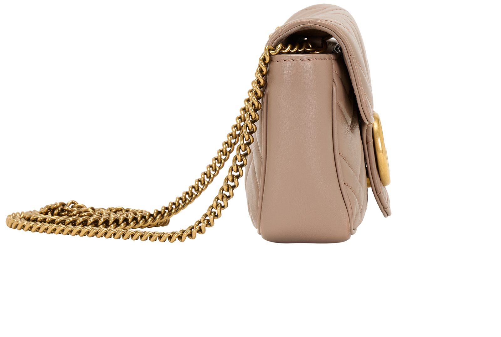Mini Marmont, &pound;450, Handbags, Purple, Leather, Side view